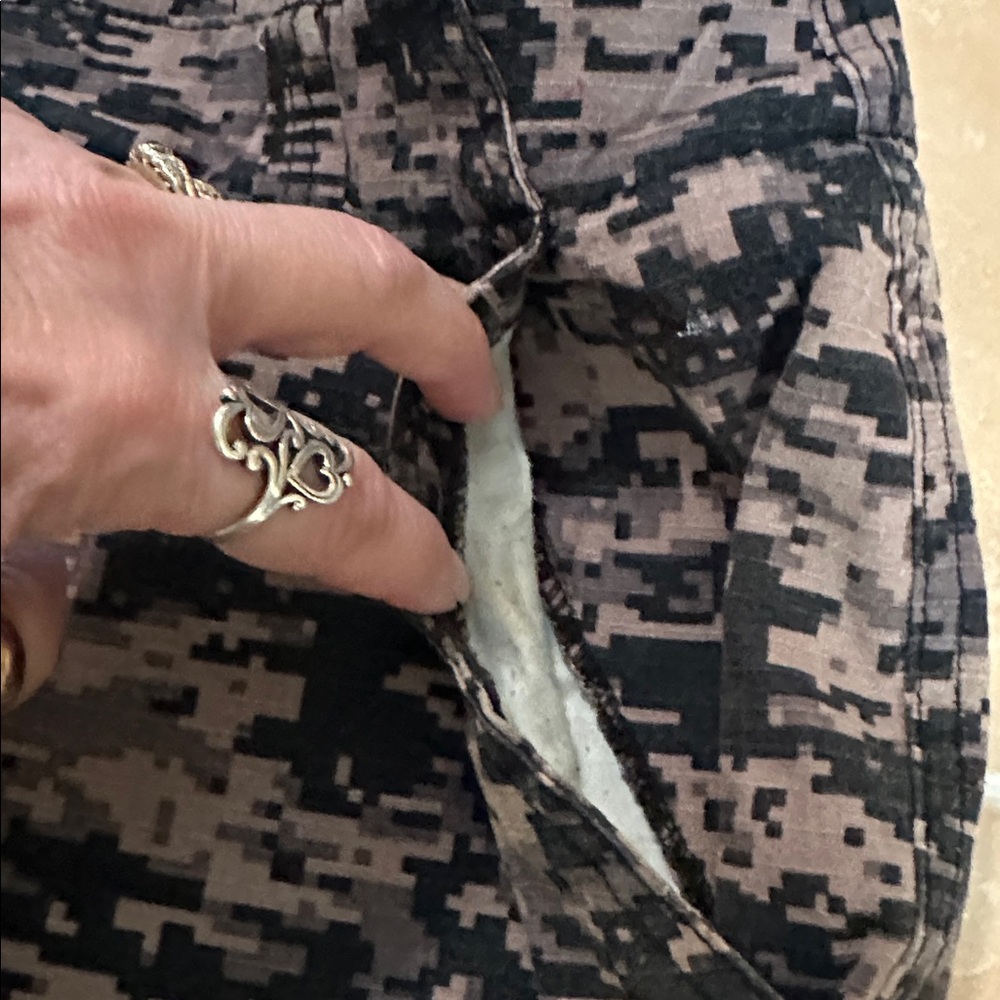Royal Blue Digital Camo Cargo Shorts - Picture 4 of 9